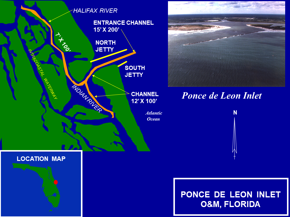 Ponde de Leon Inlet Operations and Maintenance project map Ponde de Leon Inlet Operations and Maintenance project map